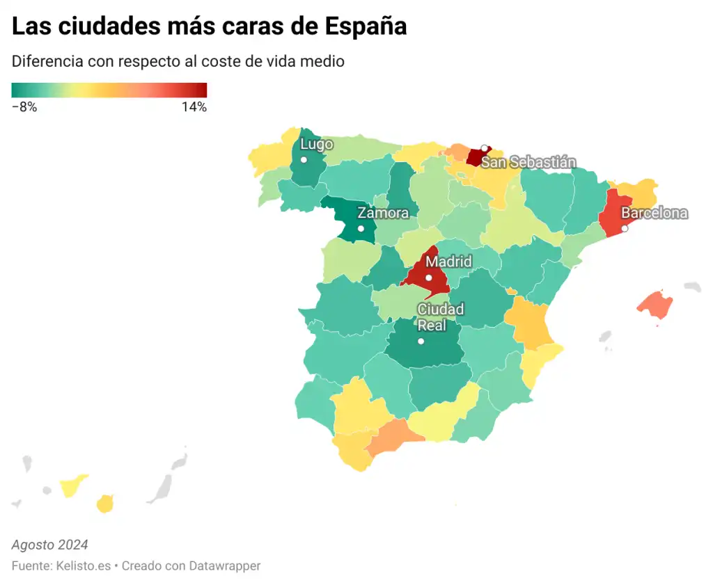 El Costo de Vivir en España: Un Análisis de las Ciudades Más Caras y Baratas