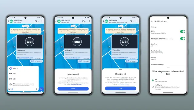 WhatsApp Introduce la Función ‘@todos’ para Chats Grupales