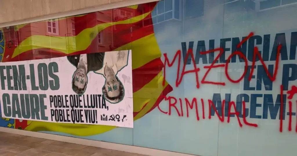 Actos de Vandalismo en la Sede del PP Valenciano: Un Reflejo de la Tensión Política