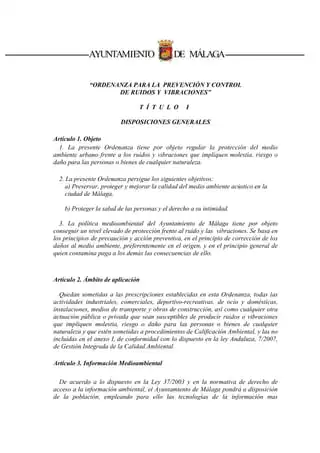 Control de Ruidos y Convivencia Ciudadana en Málaga: Un Informe Detallado