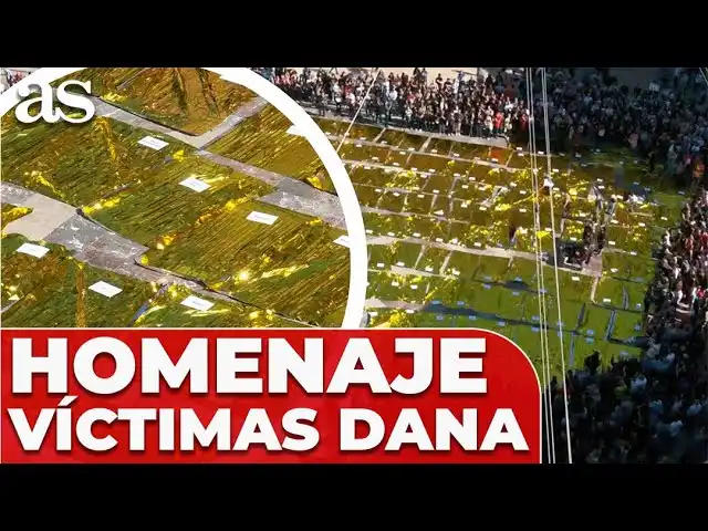 Emotivo homenaje a las víctimas de la dana en Valencia