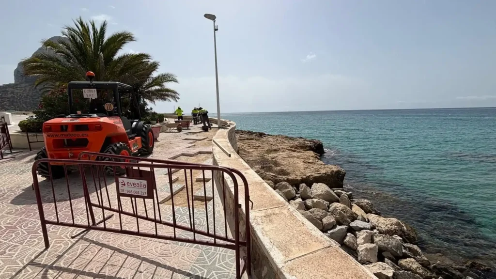 Avances en la Renovación del Paseo Marítimo de Calp