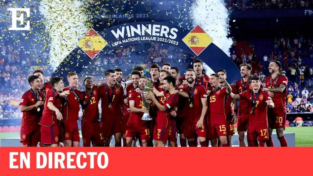 La Celebración Acuática de la Selección Española tras la Victoria en la Nations League