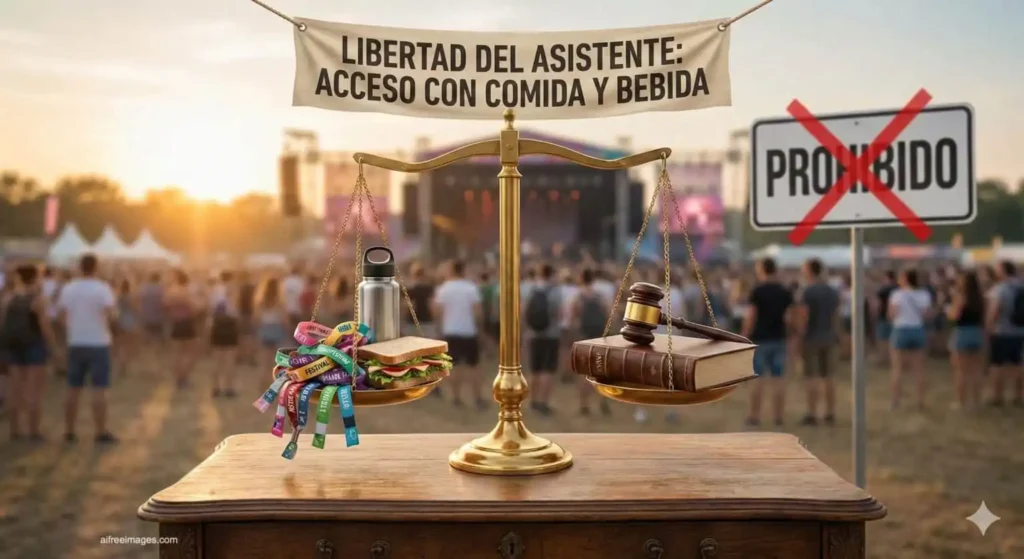 Un Cambio Legal en los Festivales de Música: La Prohibición de Comida y Bebida Fuera del Recinto es Ilegal