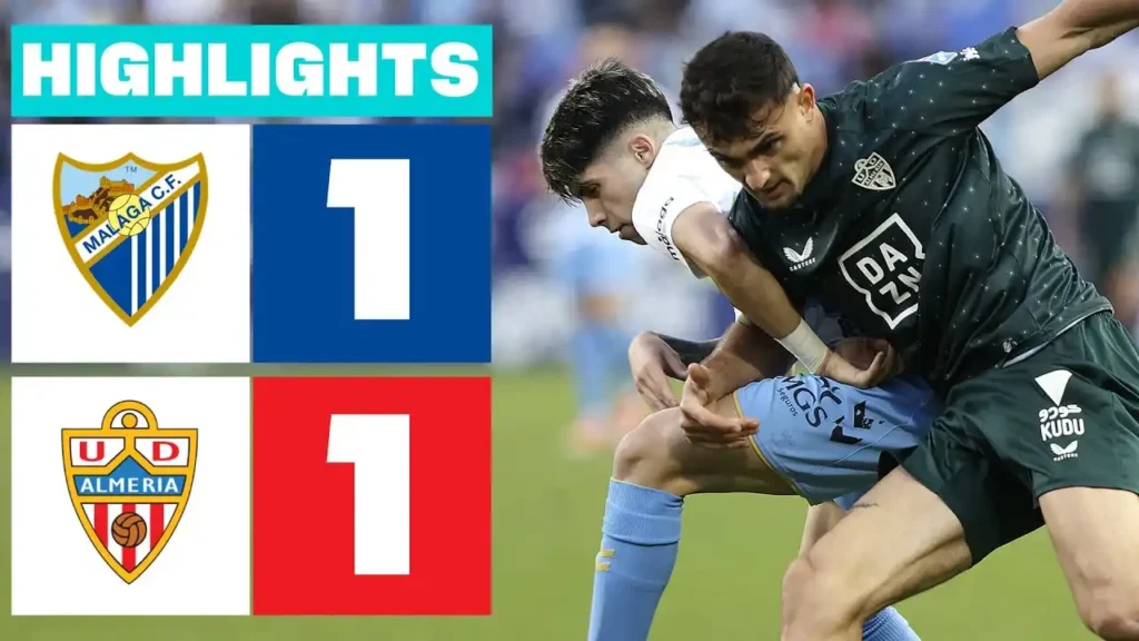 Resumen de la jornada futbolística: Málaga CF se impone a Almería