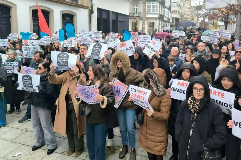 Protestas en A Coruña: Huelga en el Comercio Textil Durante el Inicio de Rebajas