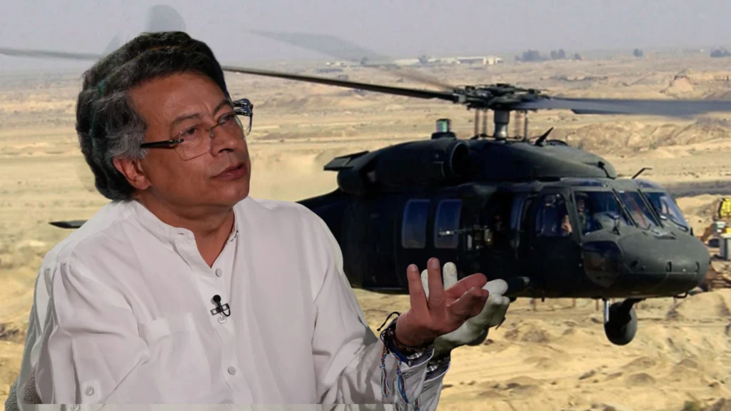 Gustavo Petro revela amenazas a su seguridad durante un viaje en helicóptero