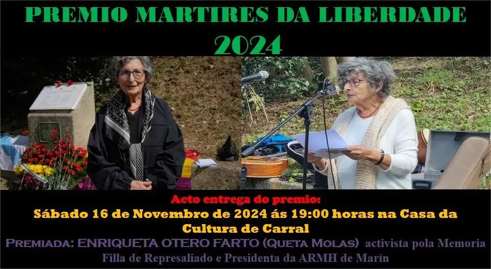 Premio Mártir da Liberdade Carral 2026: Xesús Santos Suárez y la resistencia cultural en Galicia