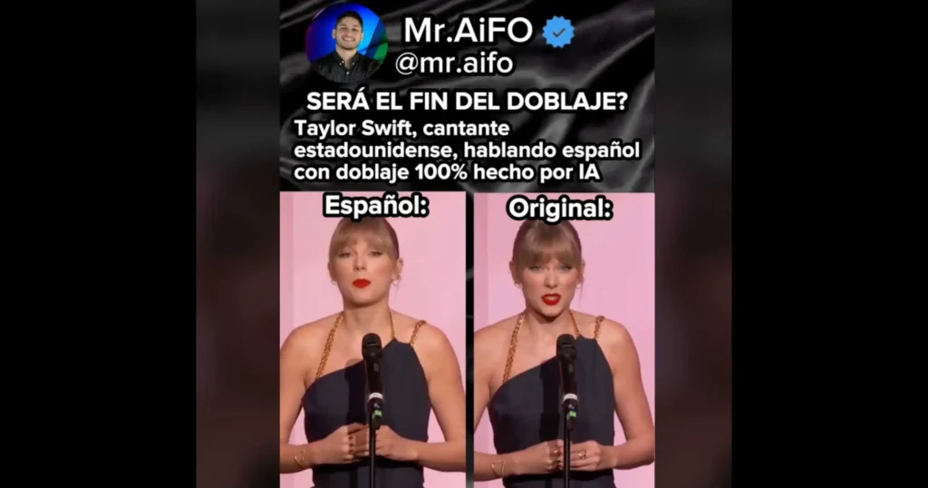 Taylor Swift registra voz e imagen para protegerse de la IA
