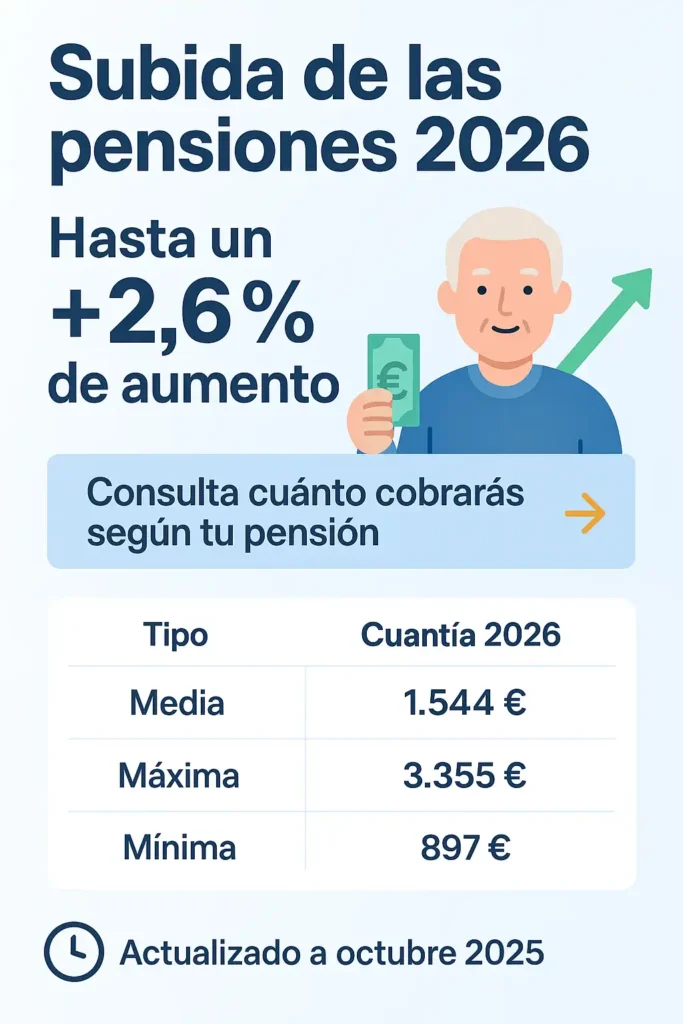 Pensiones de jubilación en España 2026: cuánto cobran y por qué varían tanto