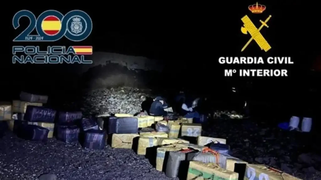 Operación conjunta Policía Nacional y Guardia Civil desarticula red de hachís en Canarias