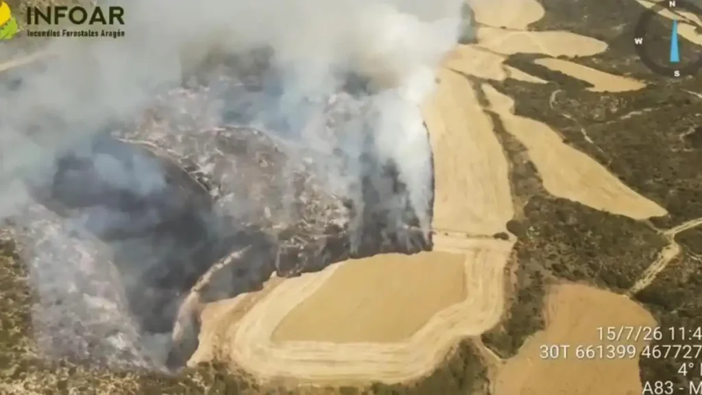 Incendio Cinco Villas Aragón 2026: Evacuaciones, hectáreas quemadas y respuesta institucional