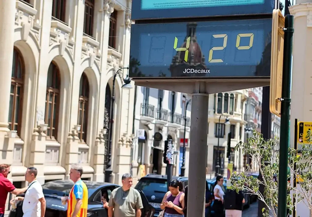 Municipios Comunitat Valenciana calor extremo 2026: sensación térmica de 50º y alerta roja